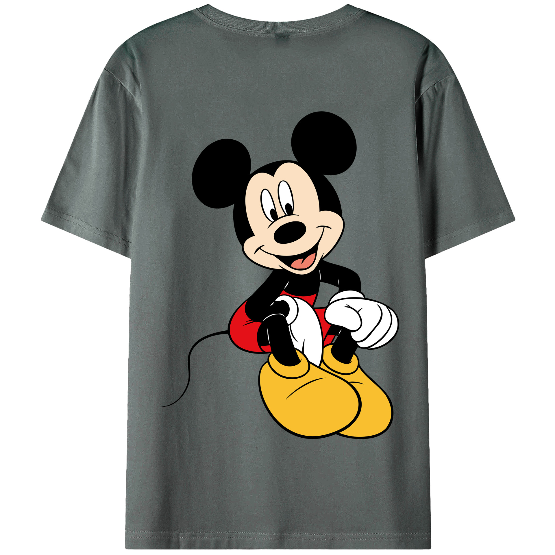 （画像用） ミッキーマウス Mickey Mouse 綿100％半袖Tシャツ（背面プリント）